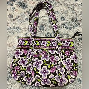 Small purple Vera Bradley tote